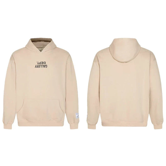 Gallery Dept. Beige Logo Hoodie Hover Image