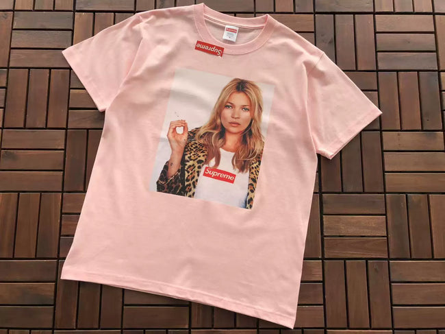 Supreme Kate Moss Photo T-Shirt - Light Pink Hover Image
