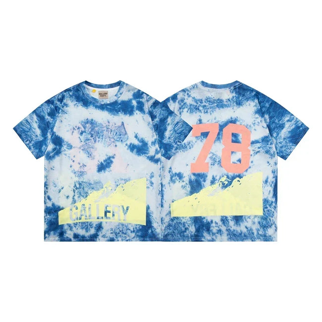 Gallery Dept. Tie-Dye Number 78 Short Sleeve T-Shirt - Blue/Multi Hover Image