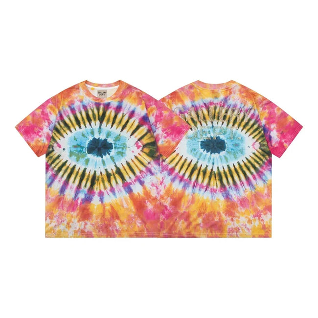 Gallery Dept. Rainbow Spiral Tie-Dye Short Sleeve T-Shirt - Multi Hover Image