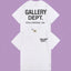 Gallery Dept. Hollywood Logo Short Sleeve T-Shirt - White/Black