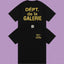 Gallery Dept. DÉPT. de la GALERIE Short Sleeve T-Shirt - Black/Yellow