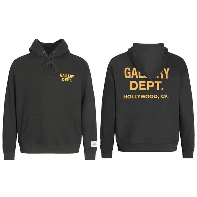 Gallery Dept. Yellow Logo Hoodie Hover Image