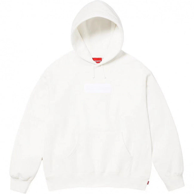 Supreme Box Logo Hooded Sweatshirt - White Hover Image
