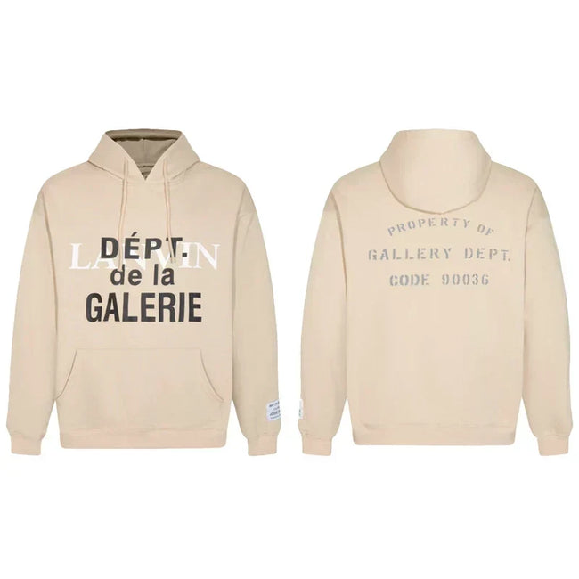 Gallery Dept x Lanvin Beige Hoodie Hover Image