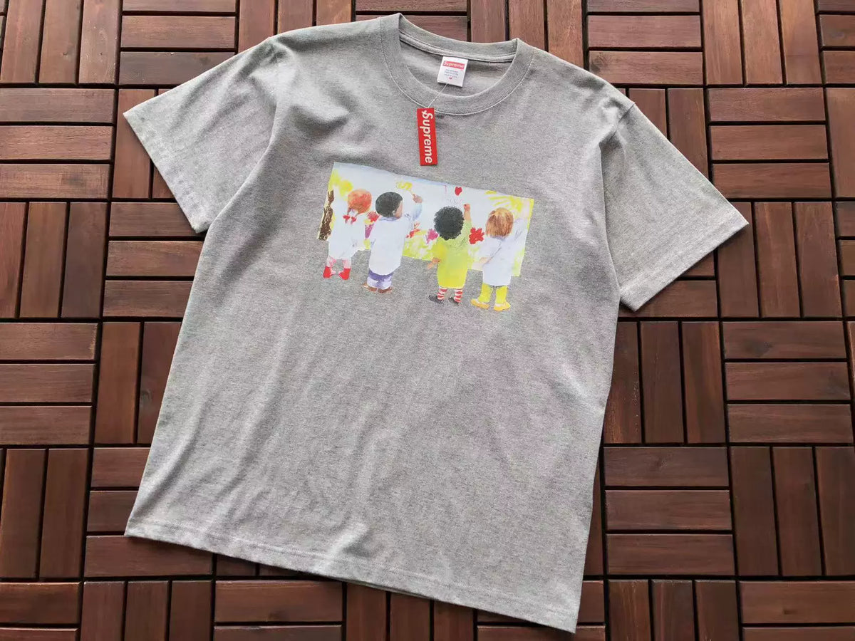 supreme / Thrasher Skyline Tee Heather Grey