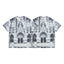 Gallery Dept. Gothic Architecture Graphic Short Sleeve T-Shirt - Black/White