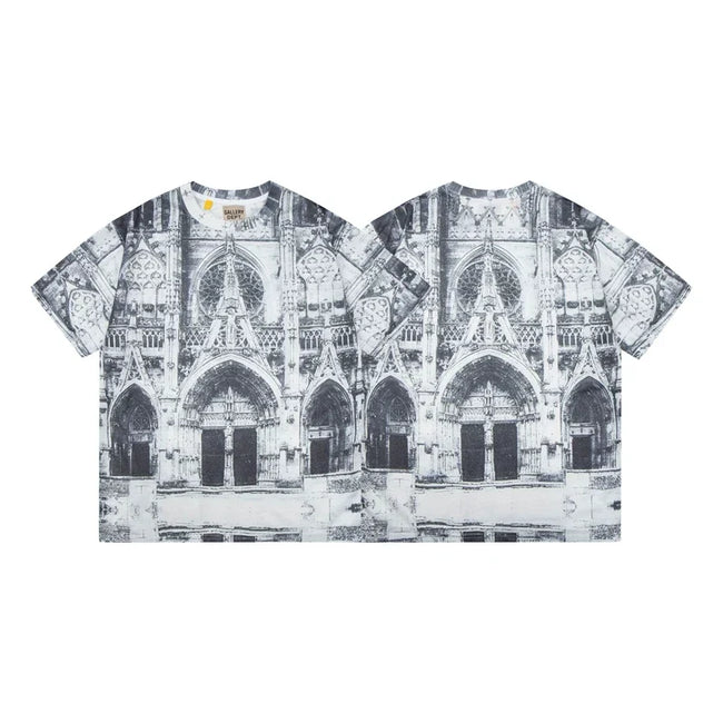 Gallery Dept. Gothic Architecture Graphic Short Sleeve T-Shirt - Black/White Hover Image