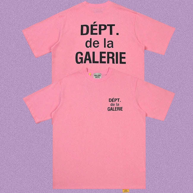 Gallery Dept. DÉPT. de la GALERIE Short Sleeve T-Shirt - Pink/Black Hover Image