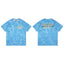 Gallery Dept. Water-Effect Tie-Dye Sound Mind Short Sleeve T-Shirt - Blue