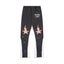 Gallery Dept. Paint Splatter Checkerboard Star Flare Sweatpants - Black/White