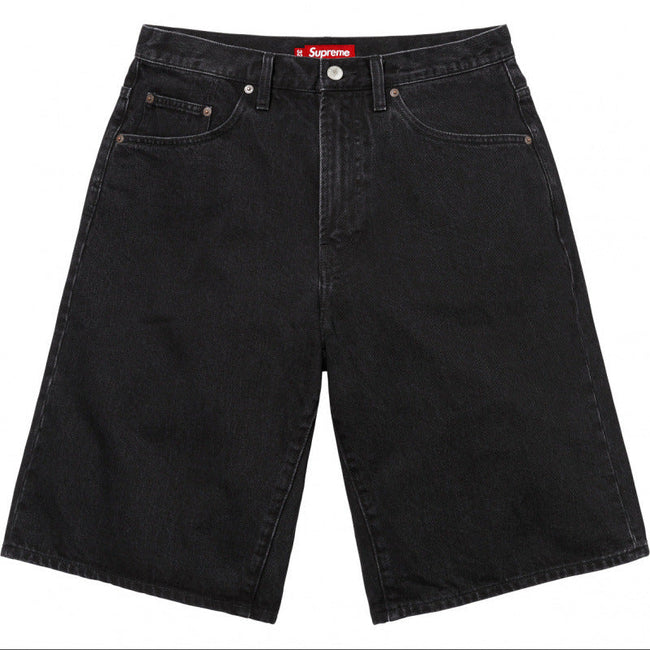 Supreme Denim Work Shorts - Washed Black Hover Image