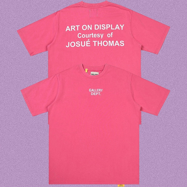 Gallery Dept. Art On Display Short Sleeve T-Shirt - Pink Hover Image
