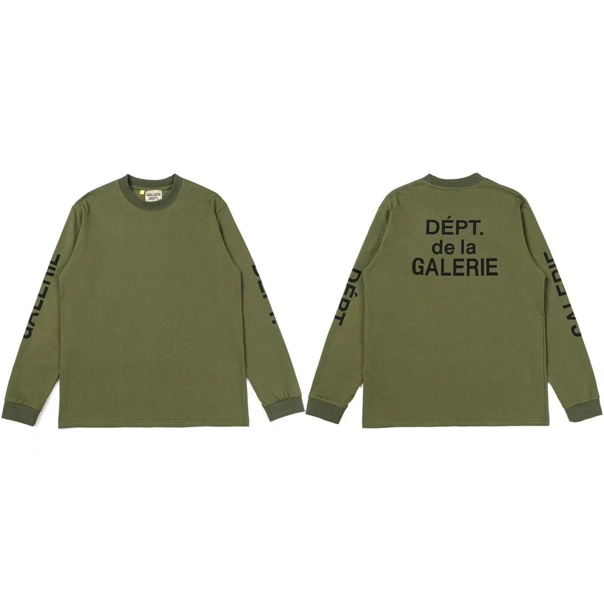 Gallery Dept. Sleeve Print DÉPT. de la GALERIE Long Sleeve T-Shirt - Army Green