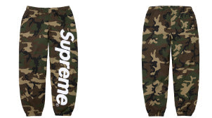 Supreme Camo Logo Sweatpants - Woodland Camo Hover Image