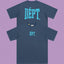 Gallery Dept. Arch Logo Short Sleeve T-Shirt - Blue-Grey/Cyan