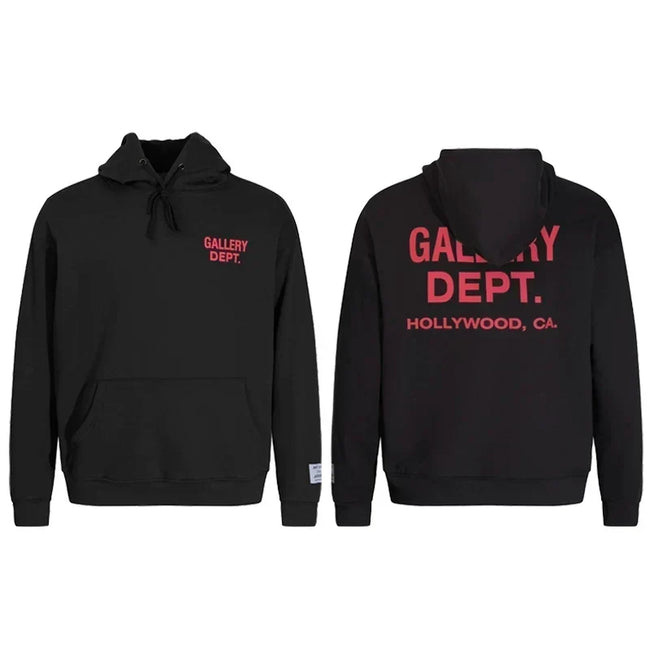 Gallery Dept. Red Logo Hoodie Hover Image