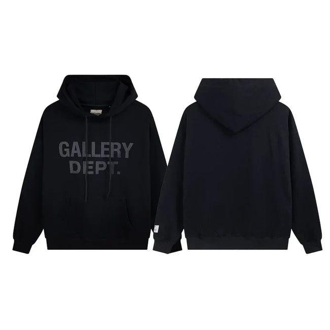 Gallery Dept Tonal Logo Black Hoodie Hover Image