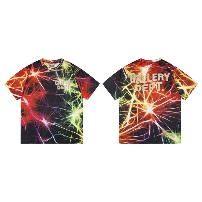 Gallery Dept. Lightning Burst Graphic Short Sleeve T-Shirt - Black/Multi Hover Image