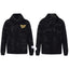 Gallery Dept Black Marble Tie‑Dye Gold Logo Pullover Hoodie