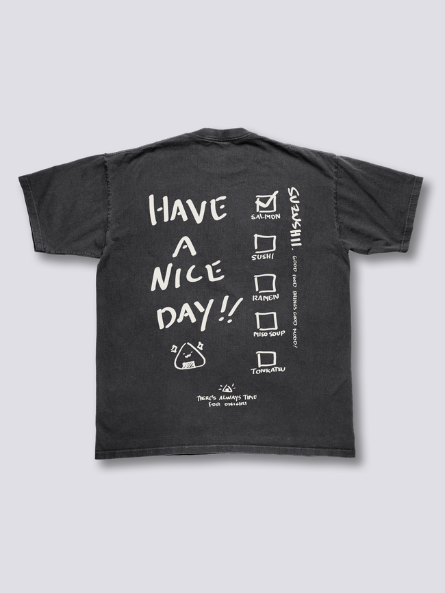 Onigiri Checklist Vintage T-Shirt Hover Image