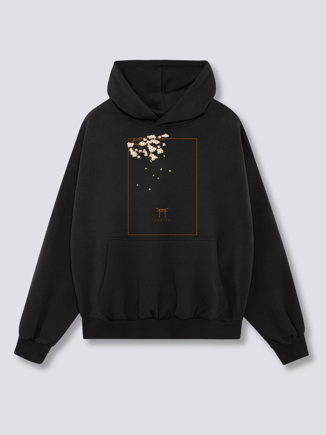 Front Print - Peach Blossom Hoodie Main Image