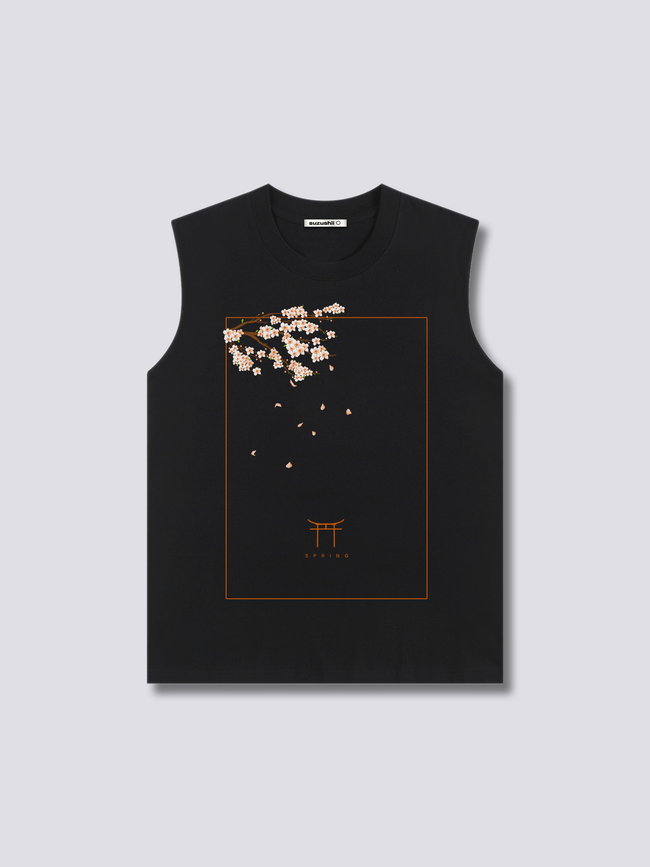 Front Print - Peach Blossom Tank Top Main Image