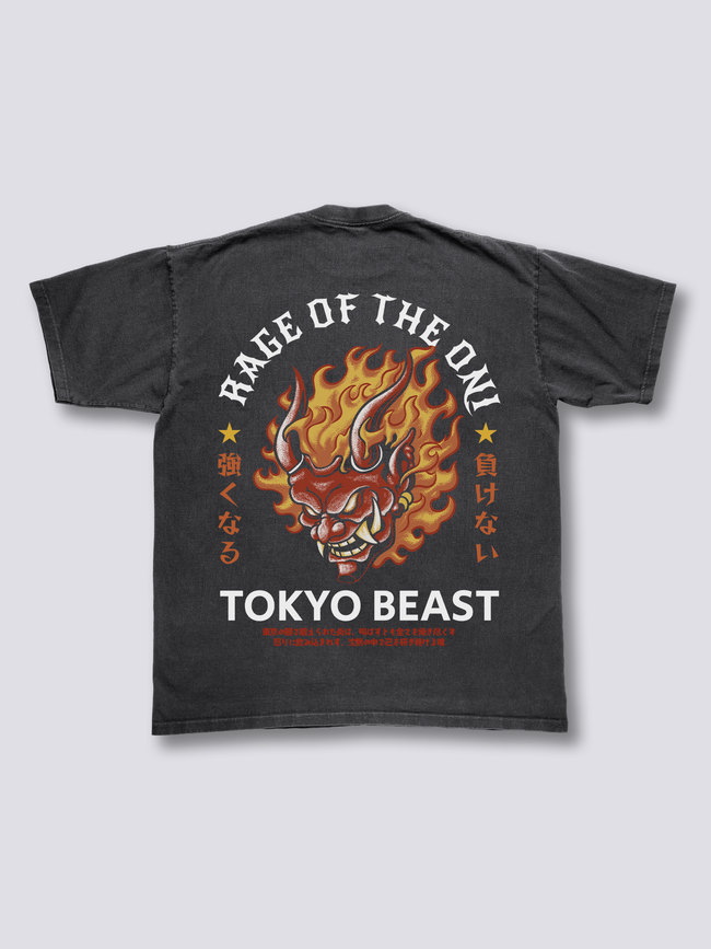 Rage of the Oni Vintage T-Shirt Hover Image