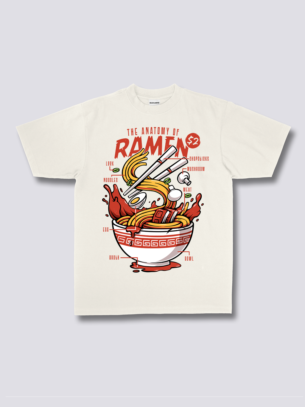 Front Print - Anatomy of Ramen T-Shirt