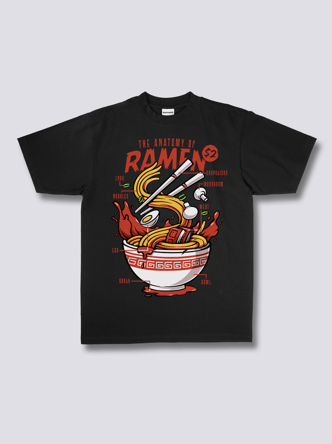 Front Print - Anatomy of Ramen T-Shirt Hover Image