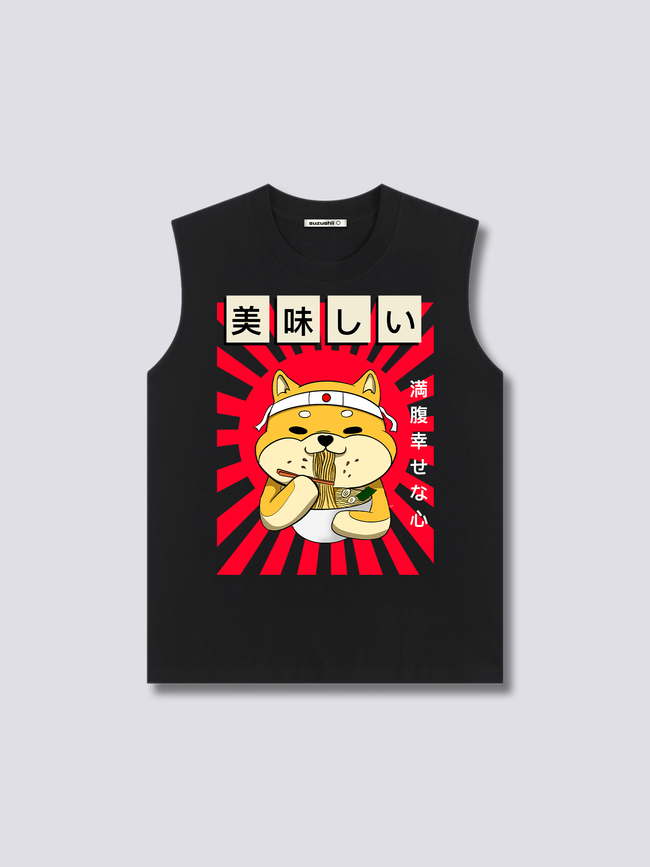 Front Print - Ramen Shiba Tank Top Main Image