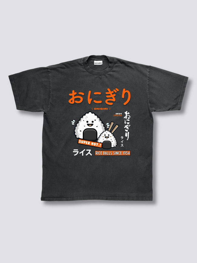 Front Print - Rice Ball Vintage T-Shirt Hover Image