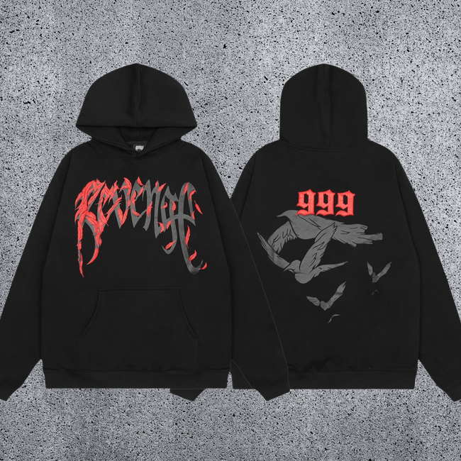 REVENGE 999 Graphic Fleece Hoodie Hover Image