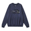 The North Face Mountain Texture Half Dome Logo Crewneck Sweatshirt – Navy