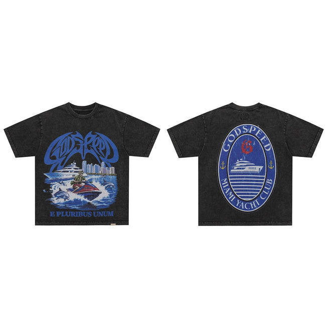 GodSpeed Miami Yacht Club Washed T-Shirt Hover Image