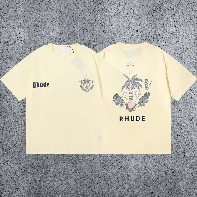 RHUDE Royal Crest T-Shirt – Cream Hover Image