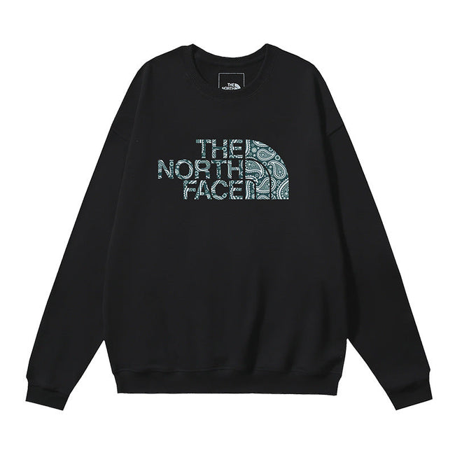 The North Face Paisley Half Dome Logo Crewneck Sweatshirt – Black Hover Image