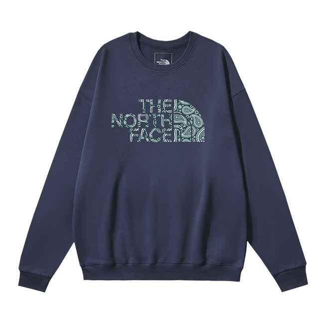 The North Face Paisley Half Dome Logo Crewneck Sweatshirt – Navy Hover Image