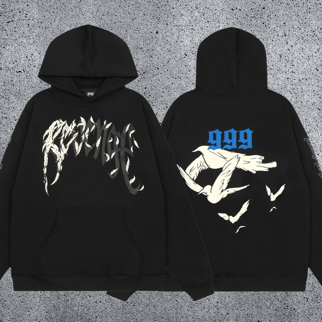 REVENGE 999 Wings Graphic Hoodie Hover Image