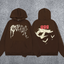 REVENGE 999 Wings Graphic Hoodie – Brown