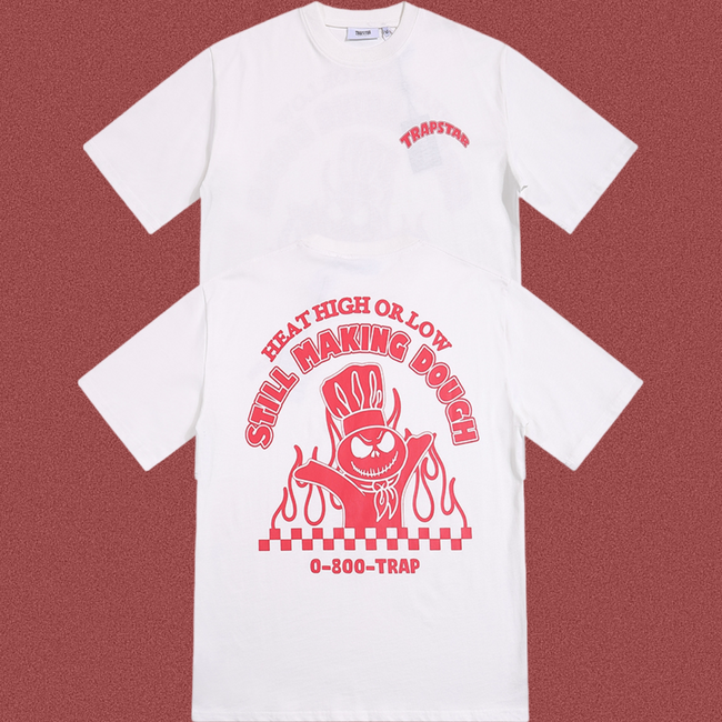 TRAPSTAR White Red Graphic T-Shirt Hover Image