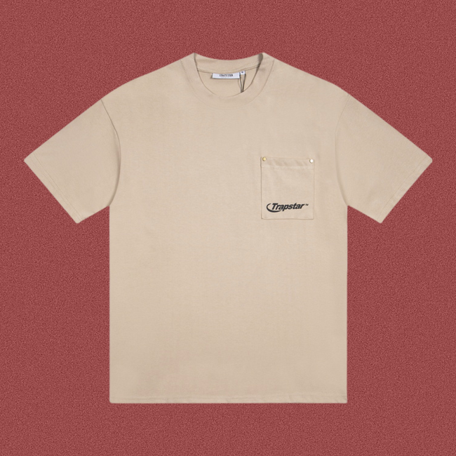 TRAPSTAR Pocket Logo T-Shirt Beige Hover Image
