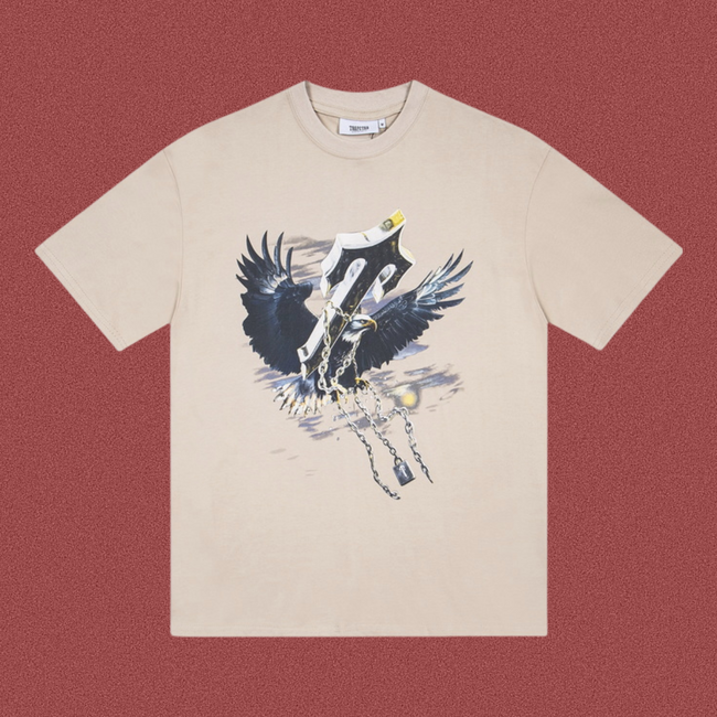 TRAPSTAR Eagle Graphic T-Shirt Beige Hover Image
