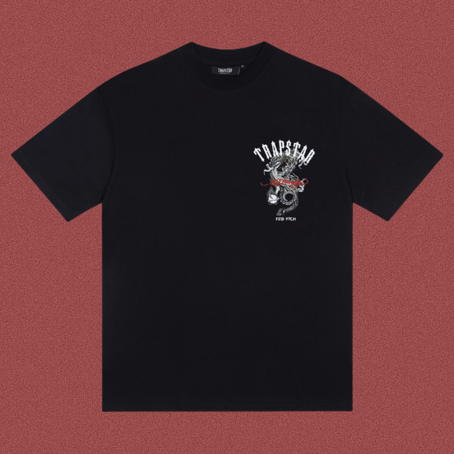 TRAPSTAR Dragon Logo Graphic T-Shirt Black Hover Image