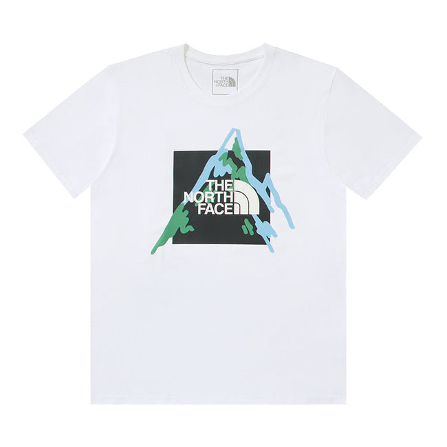 The North Face Mountain Peak Logo White T-Shirt Hover Image