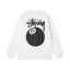 STUSSY 8 Ball Graphic Crewneck – White