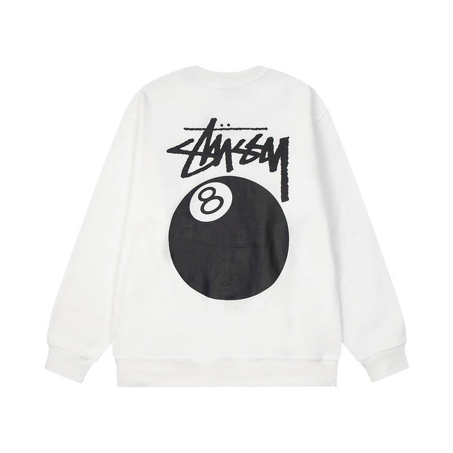 STUSSY 8 Ball Graphic Crewneck – White Hover Image