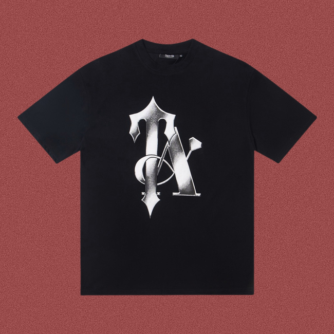 TRAPSTAR Chrome Logo Black T-Shirt Hover Image