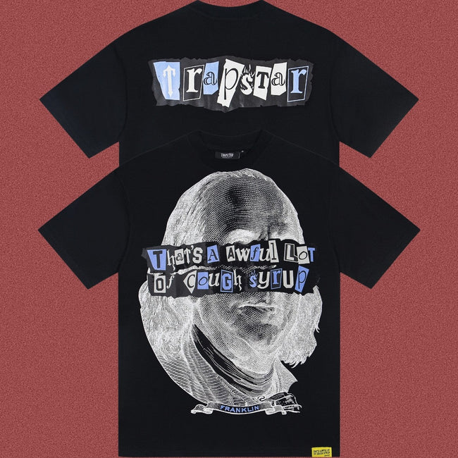 TRAPSTAR Collage Graphic Black T-Shirt Hover Image