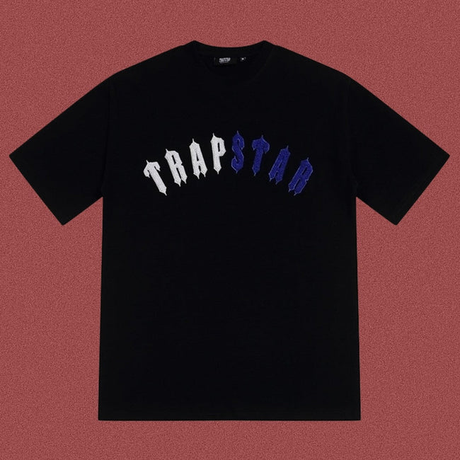 TRAPSTAR Arch Logo Embroidery T-Shirt Black Hover Image